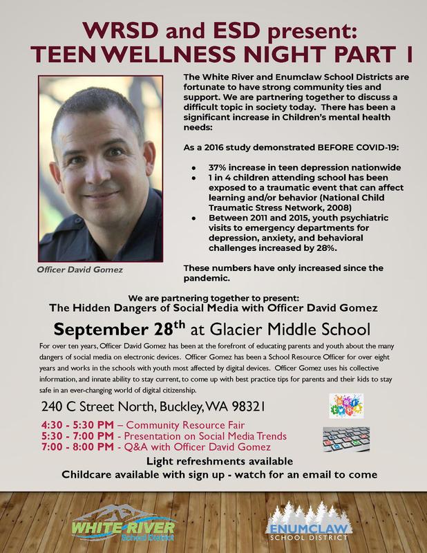 Teen Wellness Event Flyer