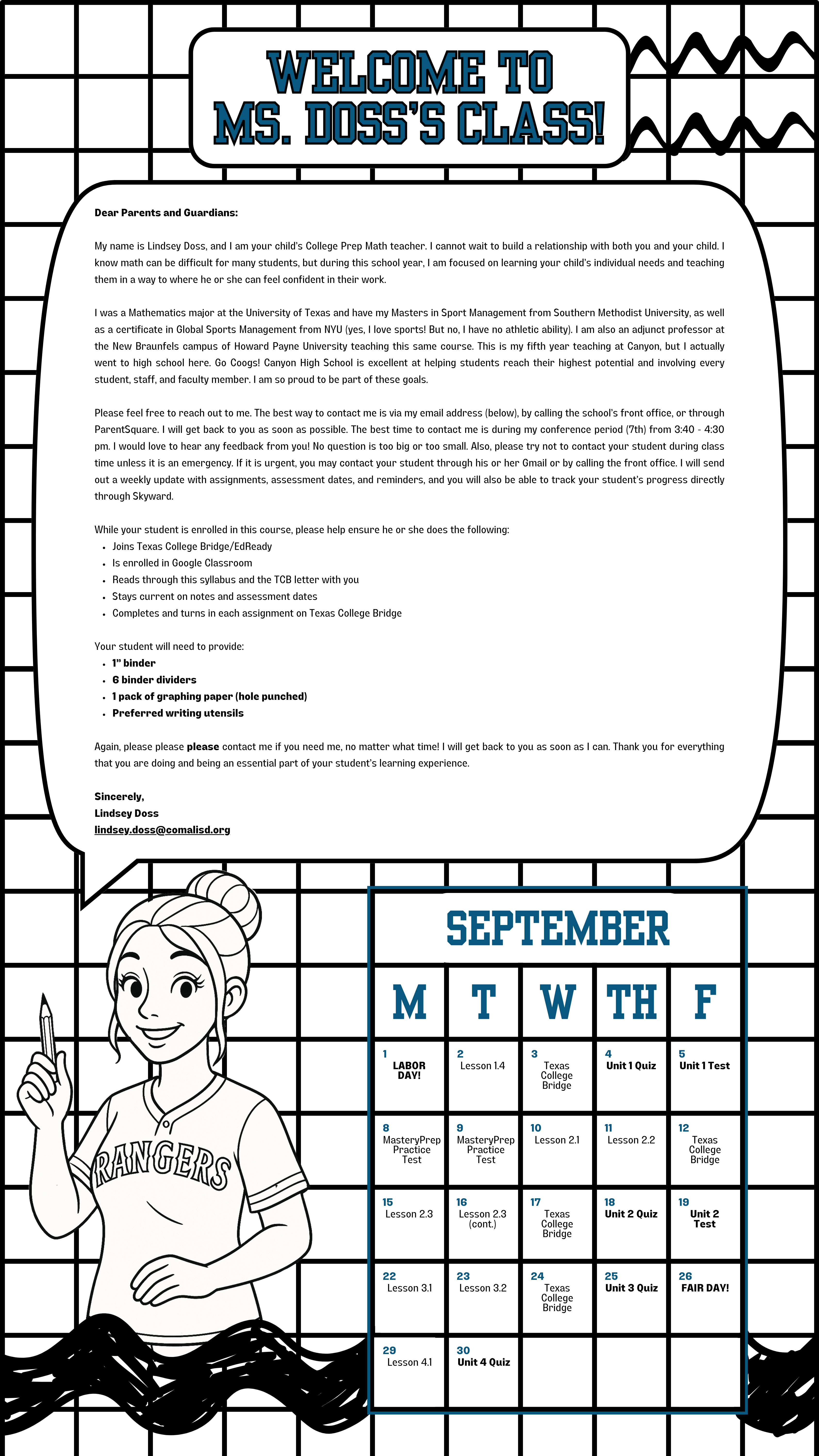 September Schedule