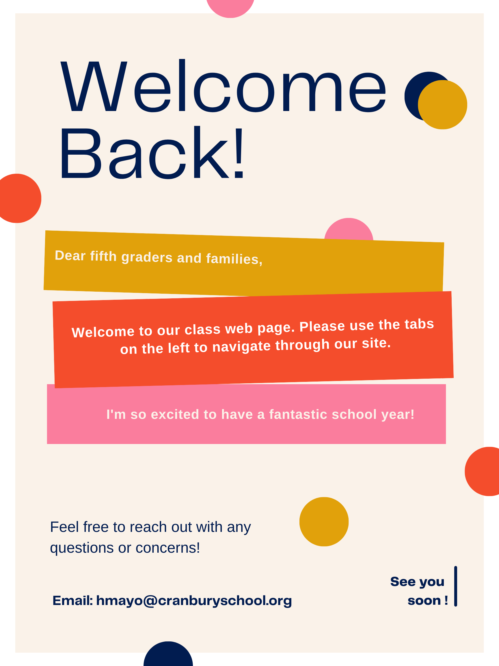 Welcome Back!