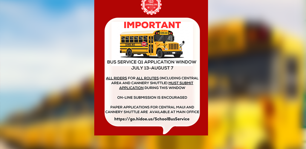 Corrected flyer for Quarter 1 School Bus application
