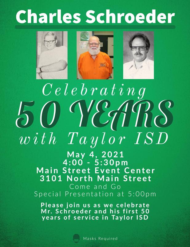 Invitation to reception for 50 years of service.