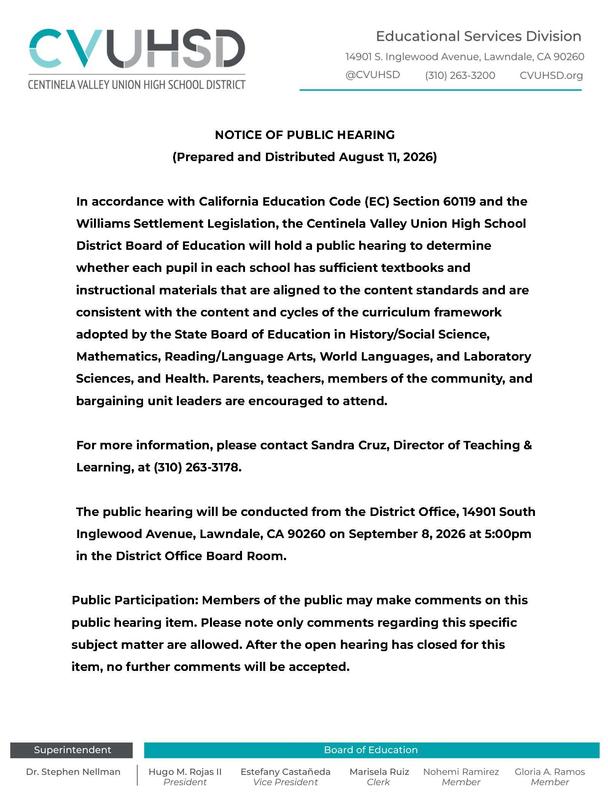 Notice of Public Meeting