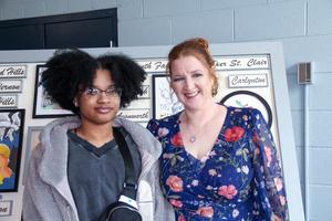 Keny'ce with Ms. Wall