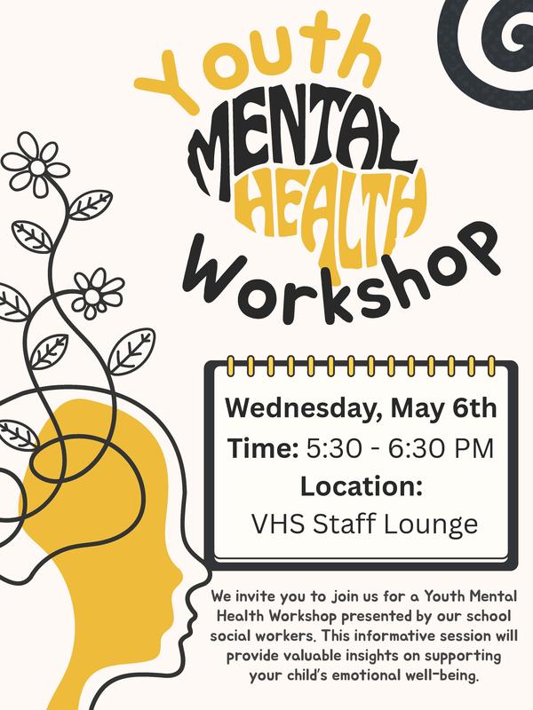 youth mental health workshop flyer