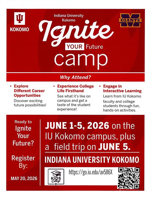 flier - IUK Ignite Your Future Camp 2026