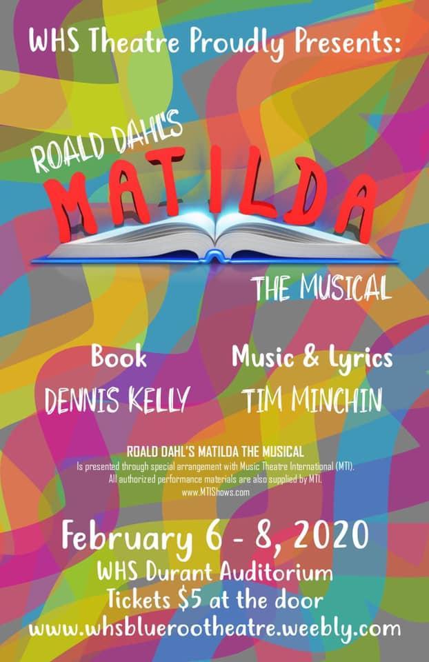 Matilda the Musical February 68 at Weatherford High School