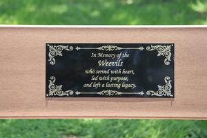 SJH Memorial Bench