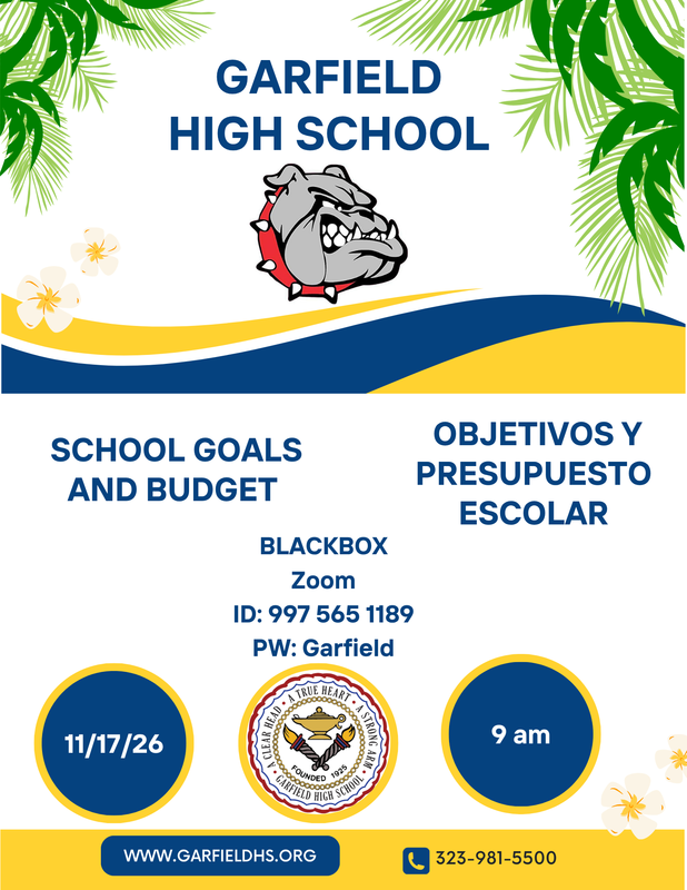 School Goals and Budget Meeting