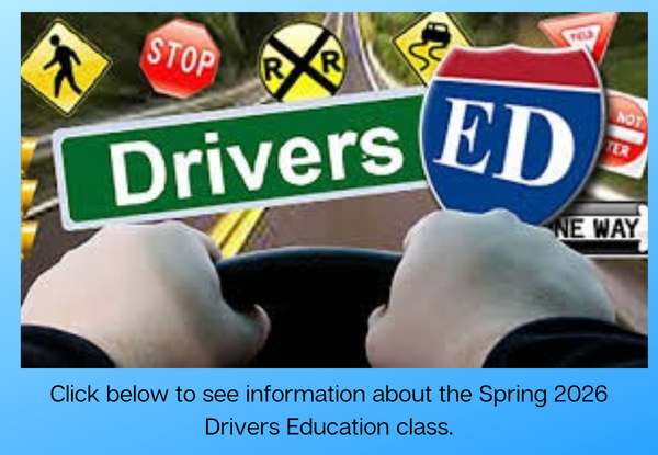 spring 2026 drivers education class information