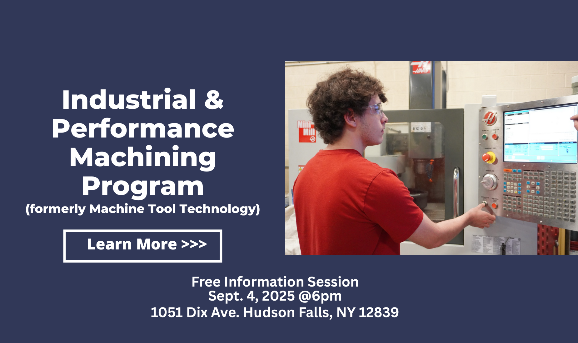 Industrial and performance machining program