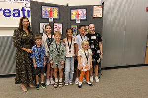 TPES art students at Oct. 13 Art Show