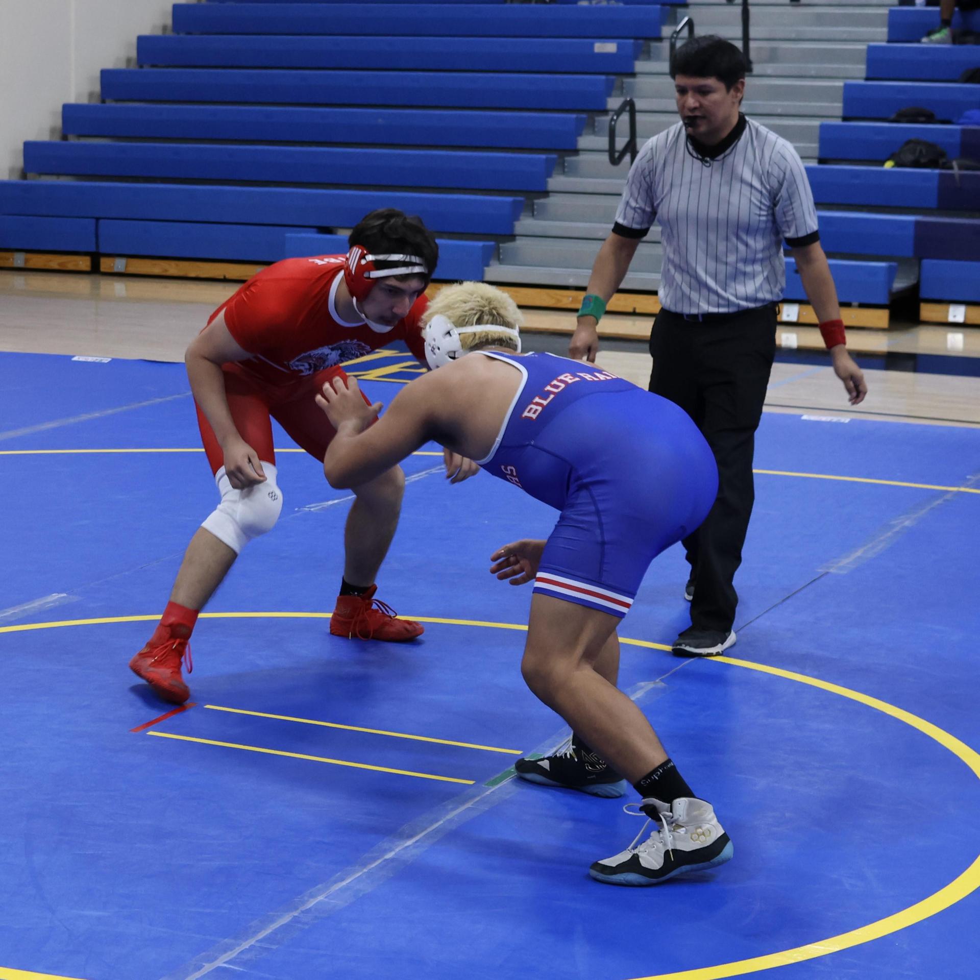 wrestlers in action at parlier