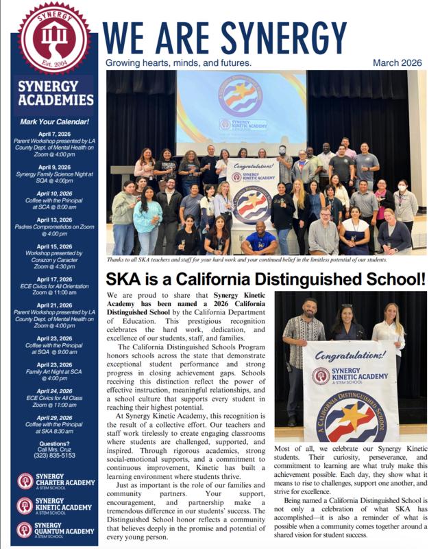 We Are Synergy Newsletter March 2026 Featured Photo