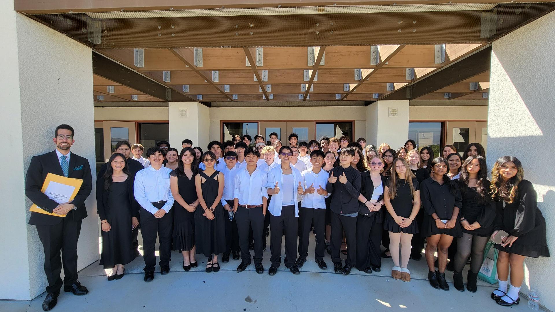 The Advanced Band at a competition