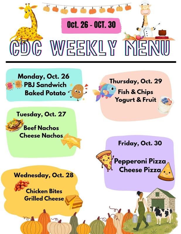 CDC Lunch Menu
