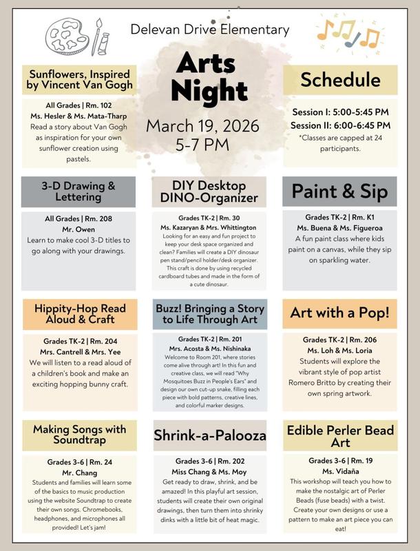 Arts Night: March 19th, 5-7pm Featured Photo