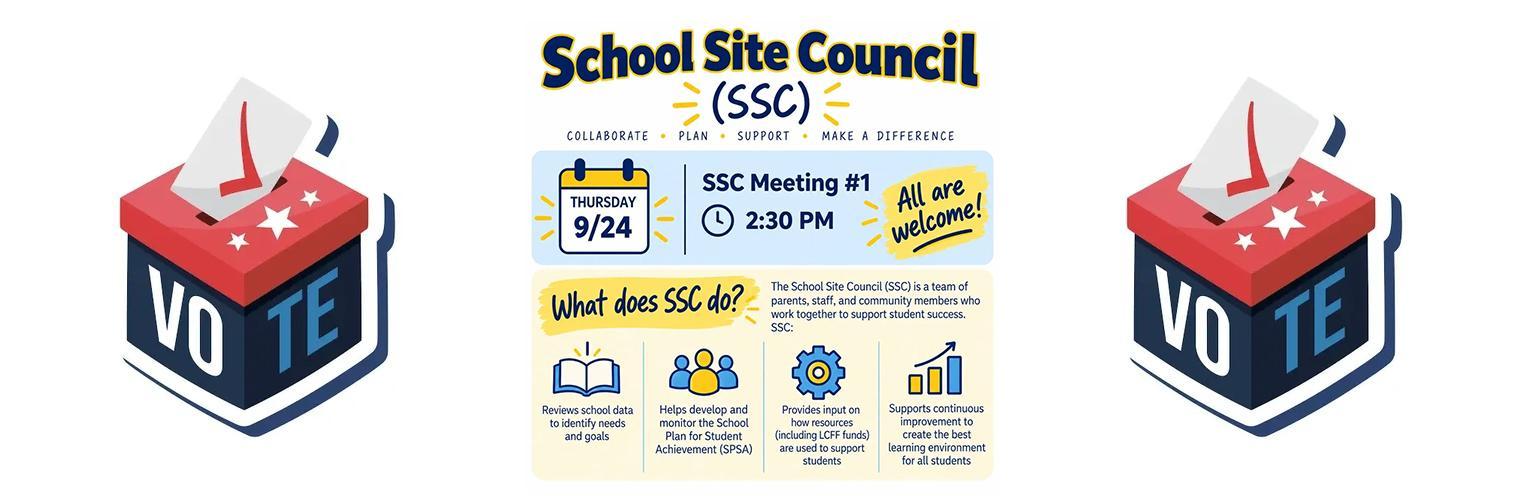School Site Council Voting Ballot