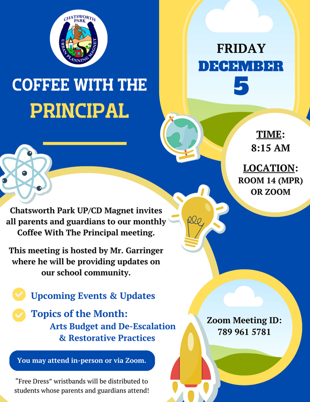 CWP - Friday, December 5 at 8:15 am in Room 14 (MPR) or on Zoom (ID: 789 961 5781)