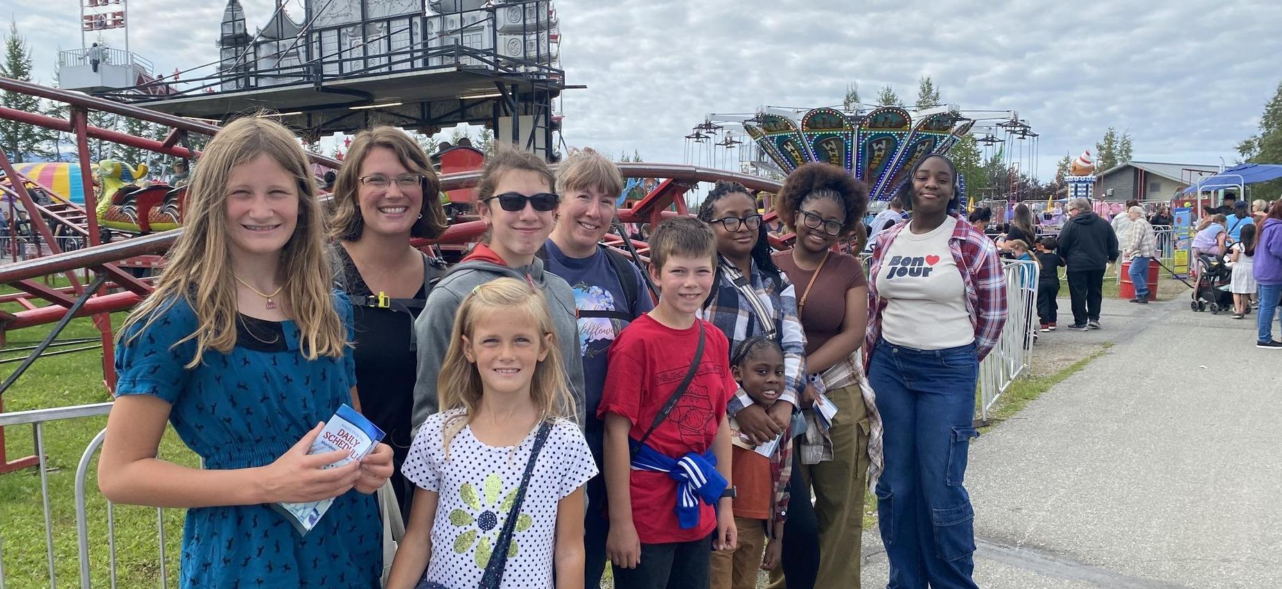 AHS students on a field trip.