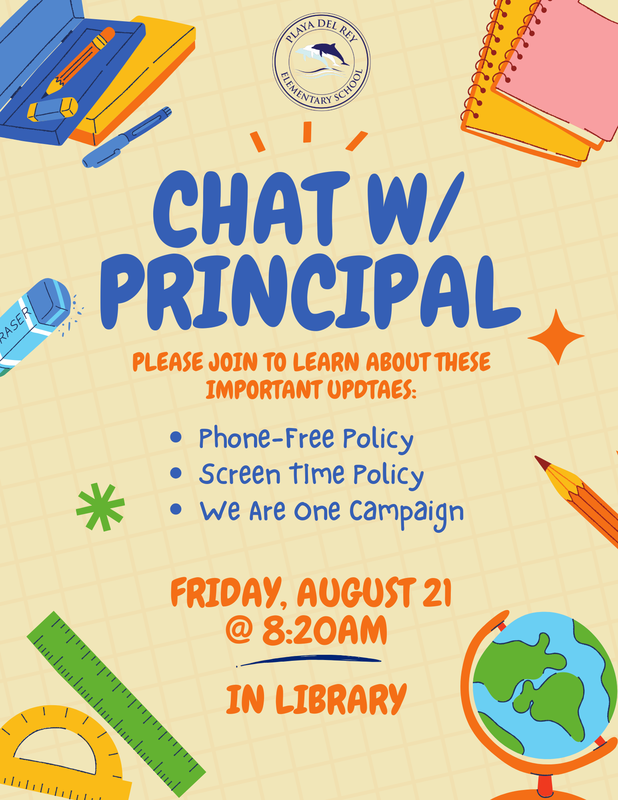 Chat w/principal
