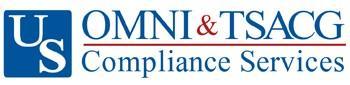 Rectangle logo of US OMNI & TSACG Compliance Services