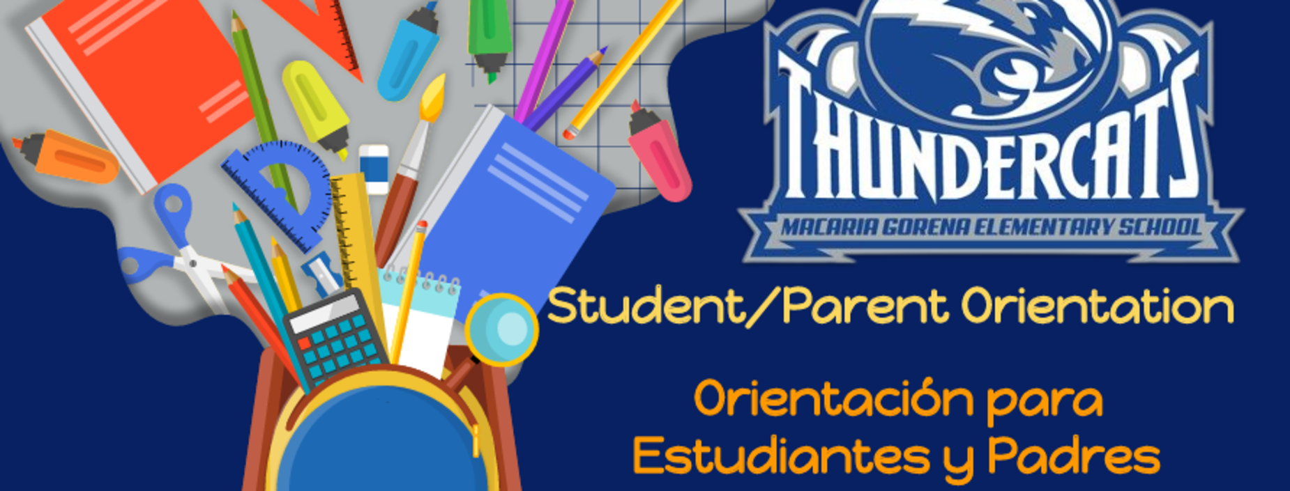 picture of student/parent orientation