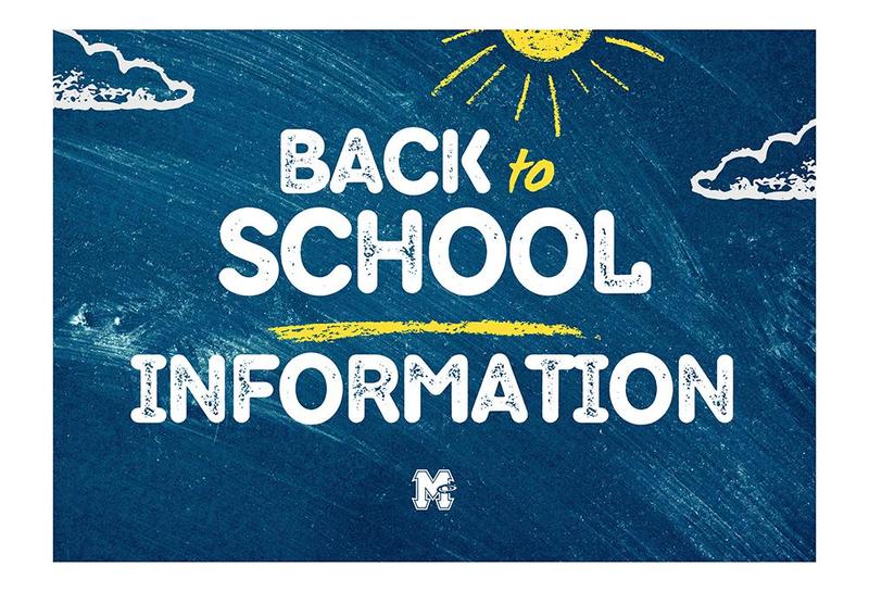 Back to School Information