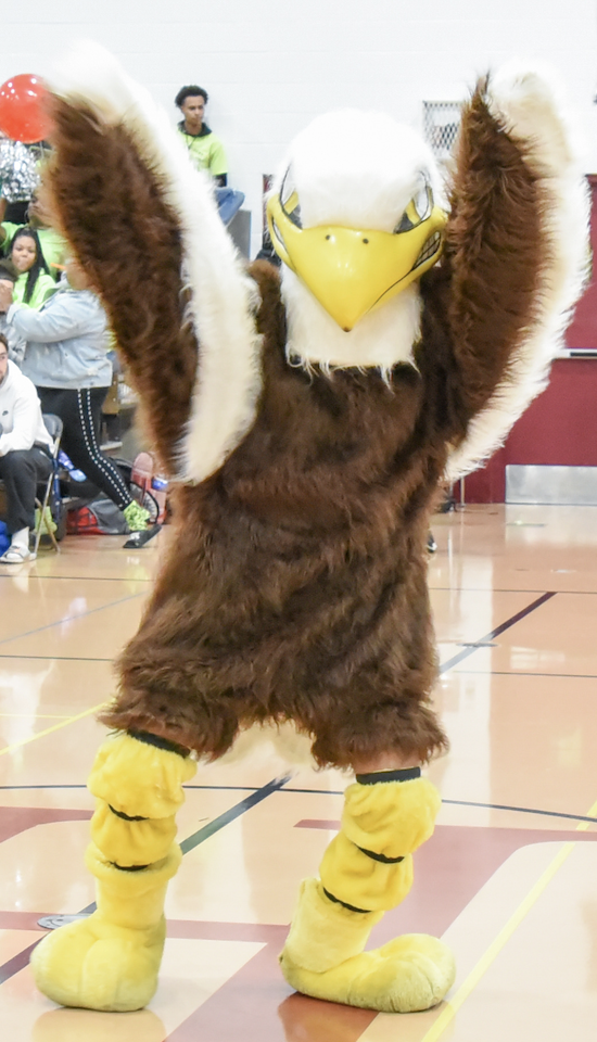 Silver Eagle at Pep Rally