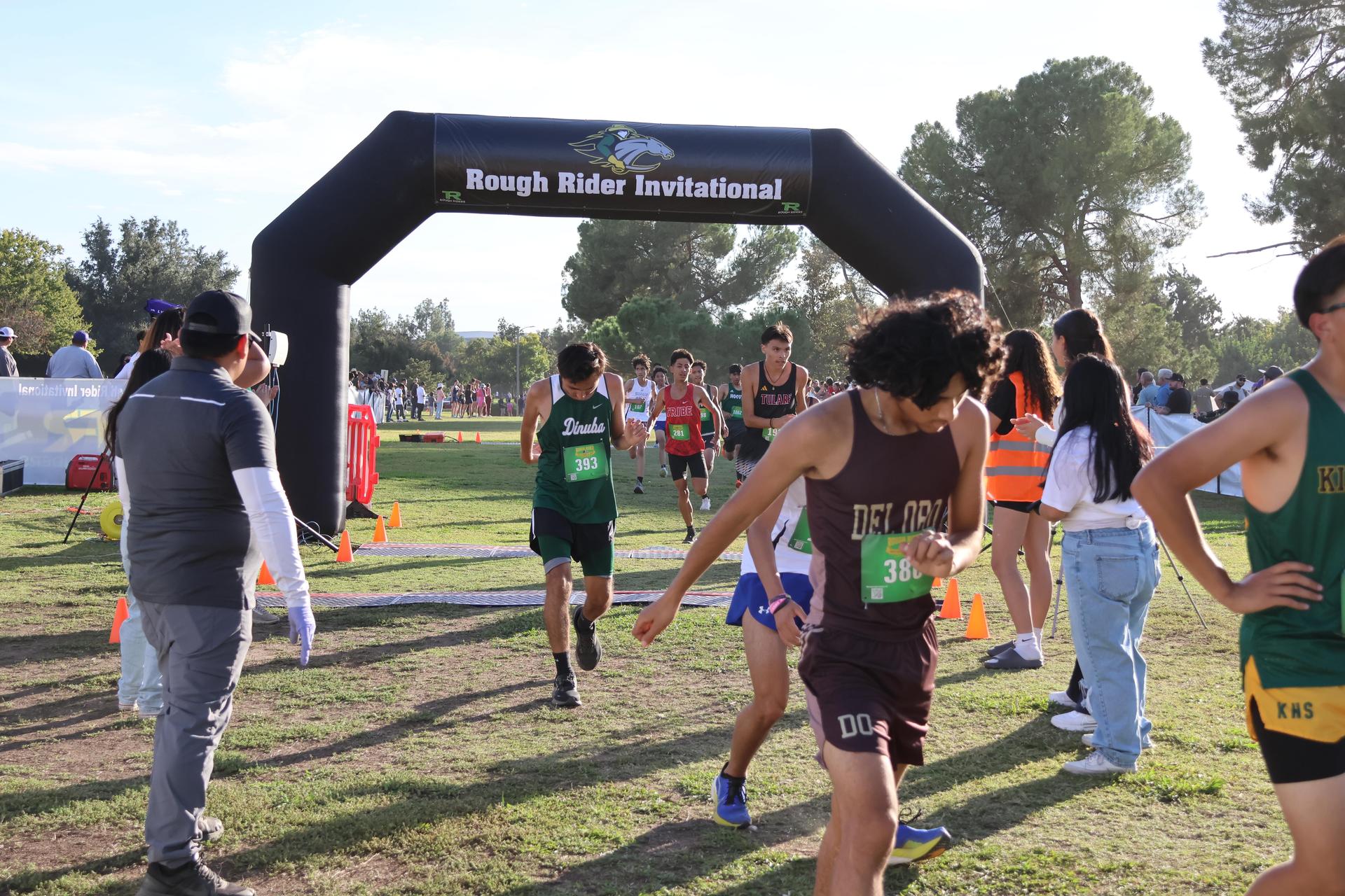 cross country runners in action