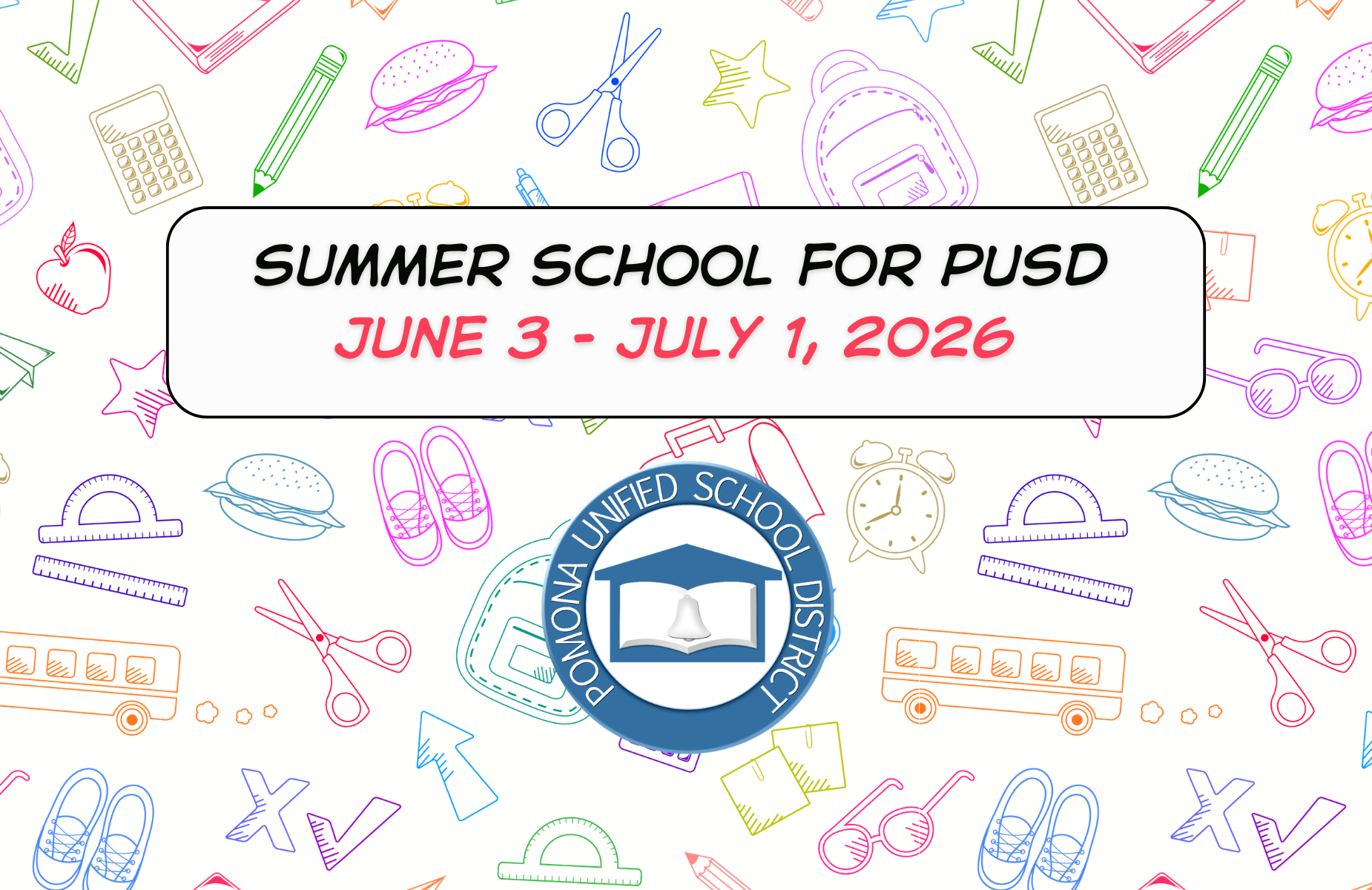 Summer School Web banner for homepage