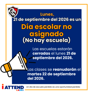 No school Monday 18th Sept