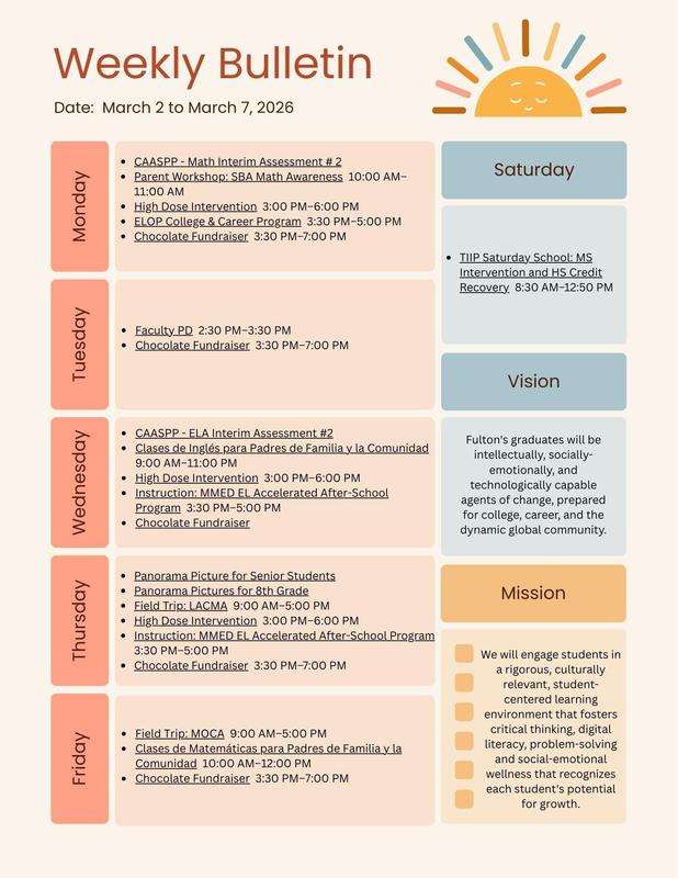 Weekly Bulletin