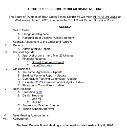 Board Meeting Featured Photo