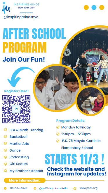 after school flyer english