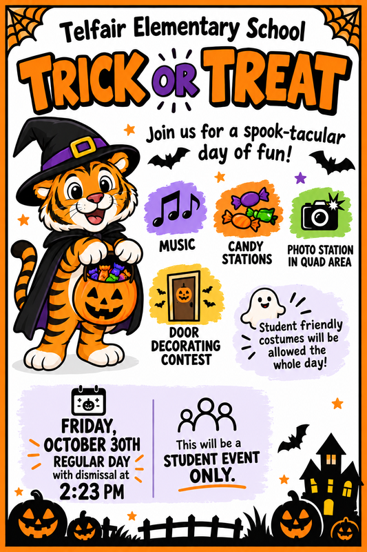 Trick Or Treat flyer