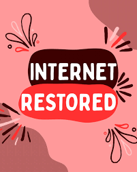 Internet Restored Graphic