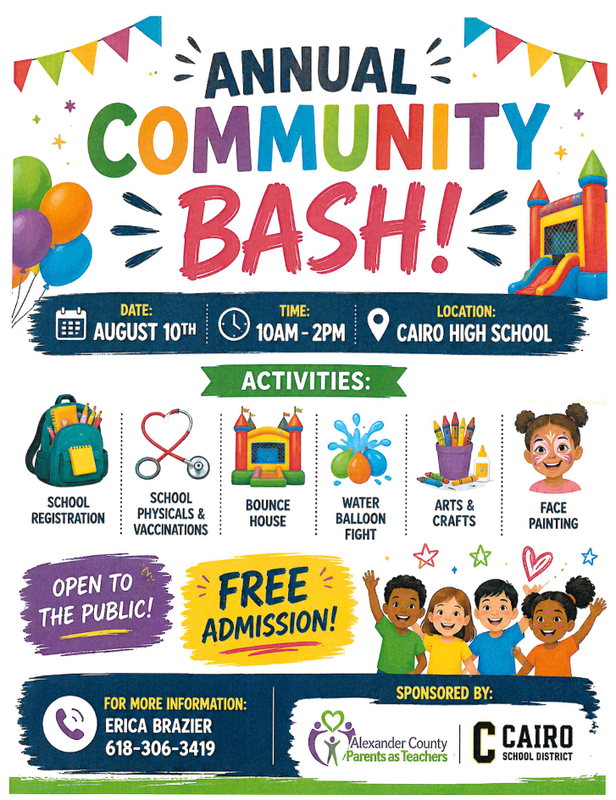 Annual Community Bash - August 10th, 10AM-2PM @CJSHS Thumbnail Image