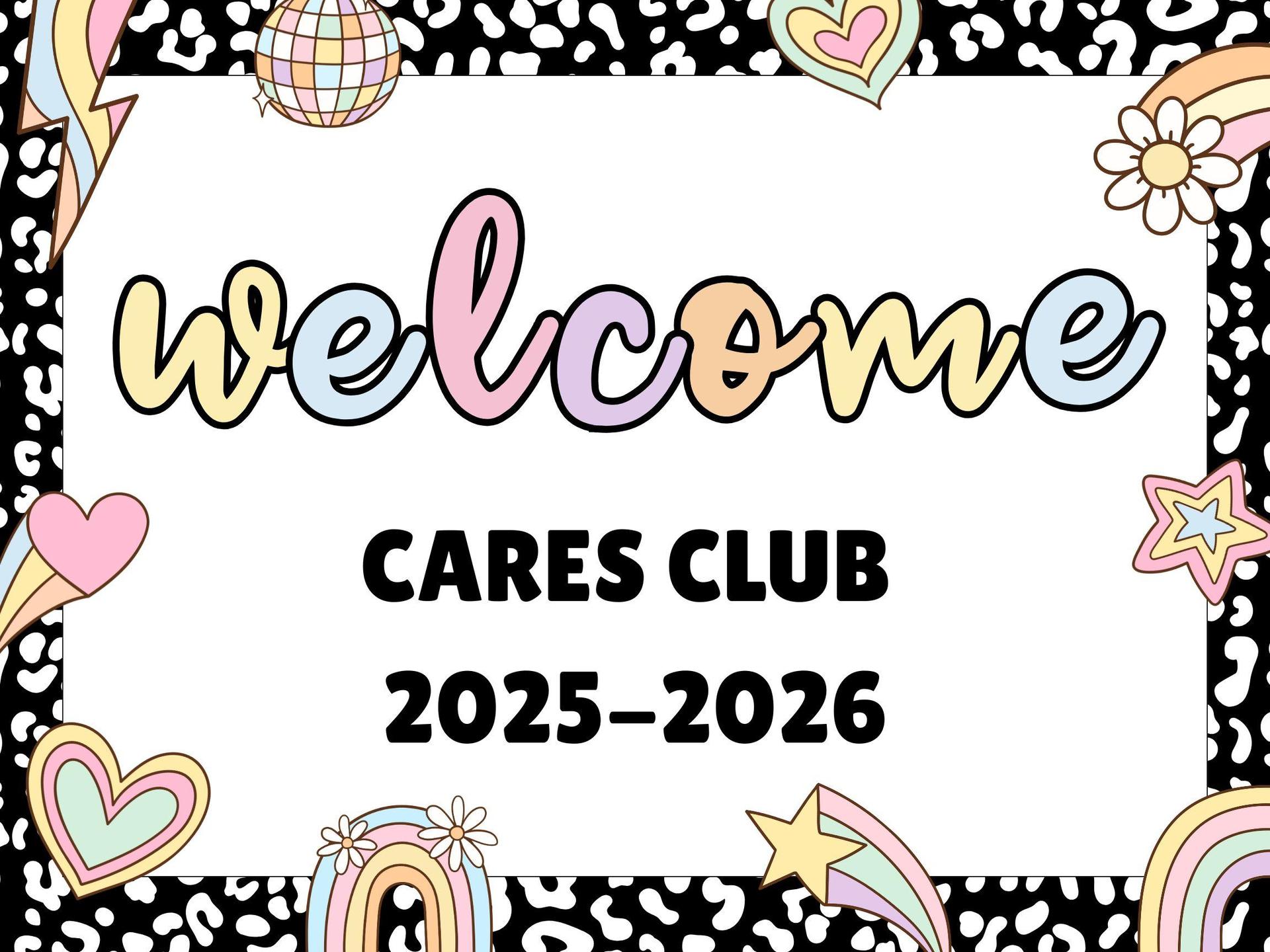 welcome message for cares club members