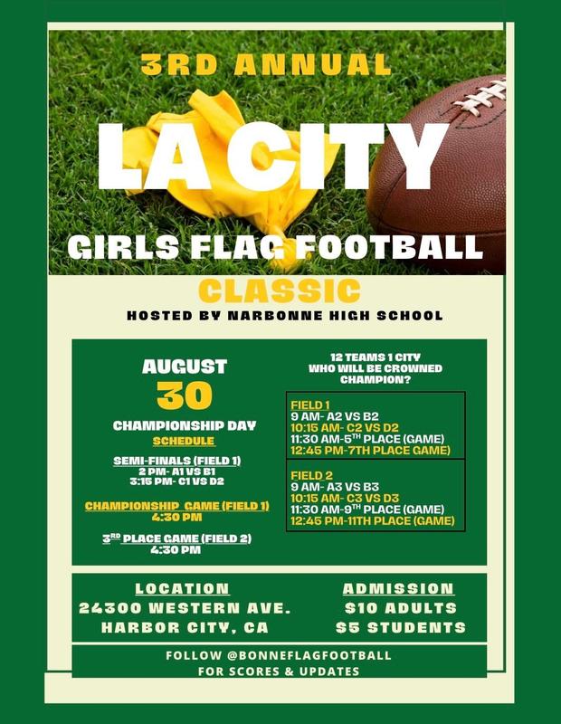 Girl flag football Aug 30