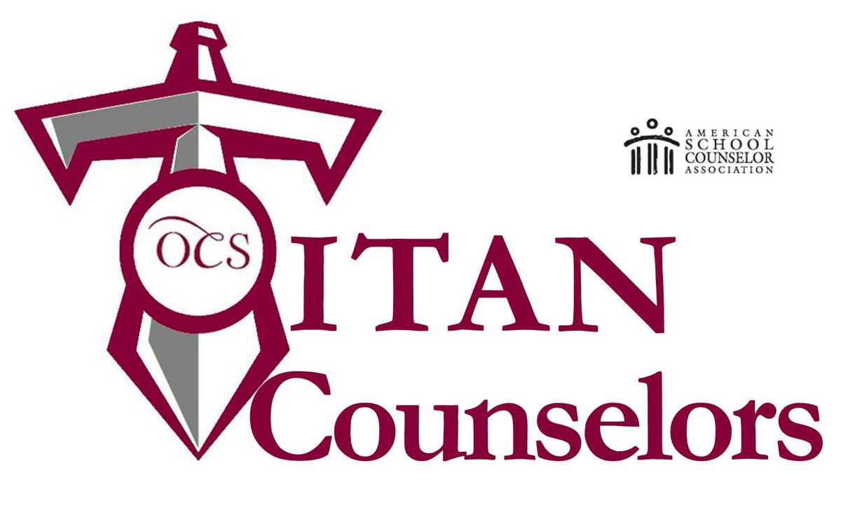 Logo featuring a sword and text for Titan Counselors.
