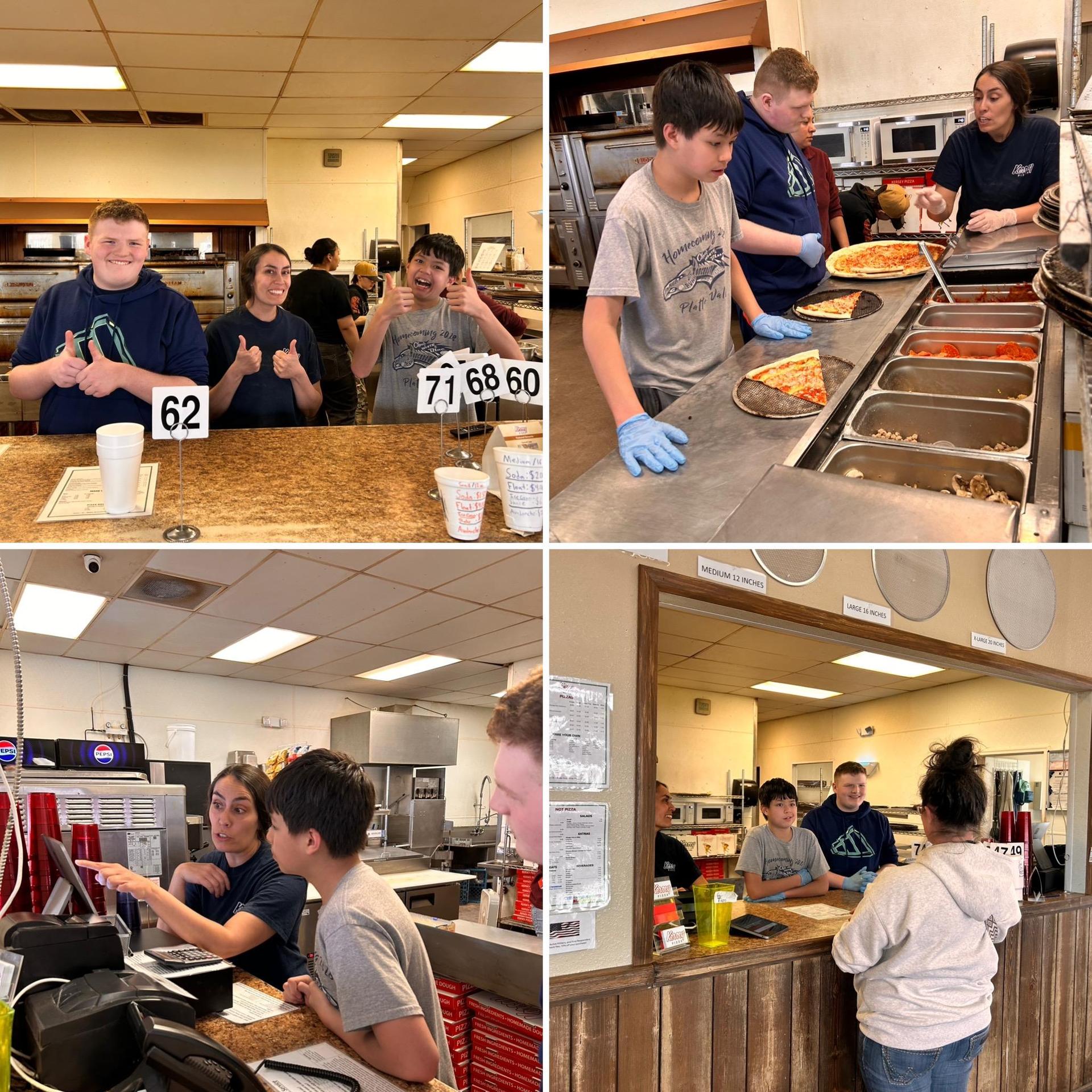 sped students get real-world experience at kersey pizza