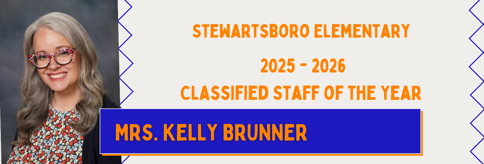 25-26 Classified Staff of the year: Mrs. Kelly Brunner