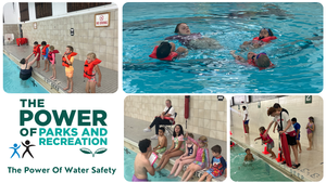 graphic with many different pictures of swim instructors