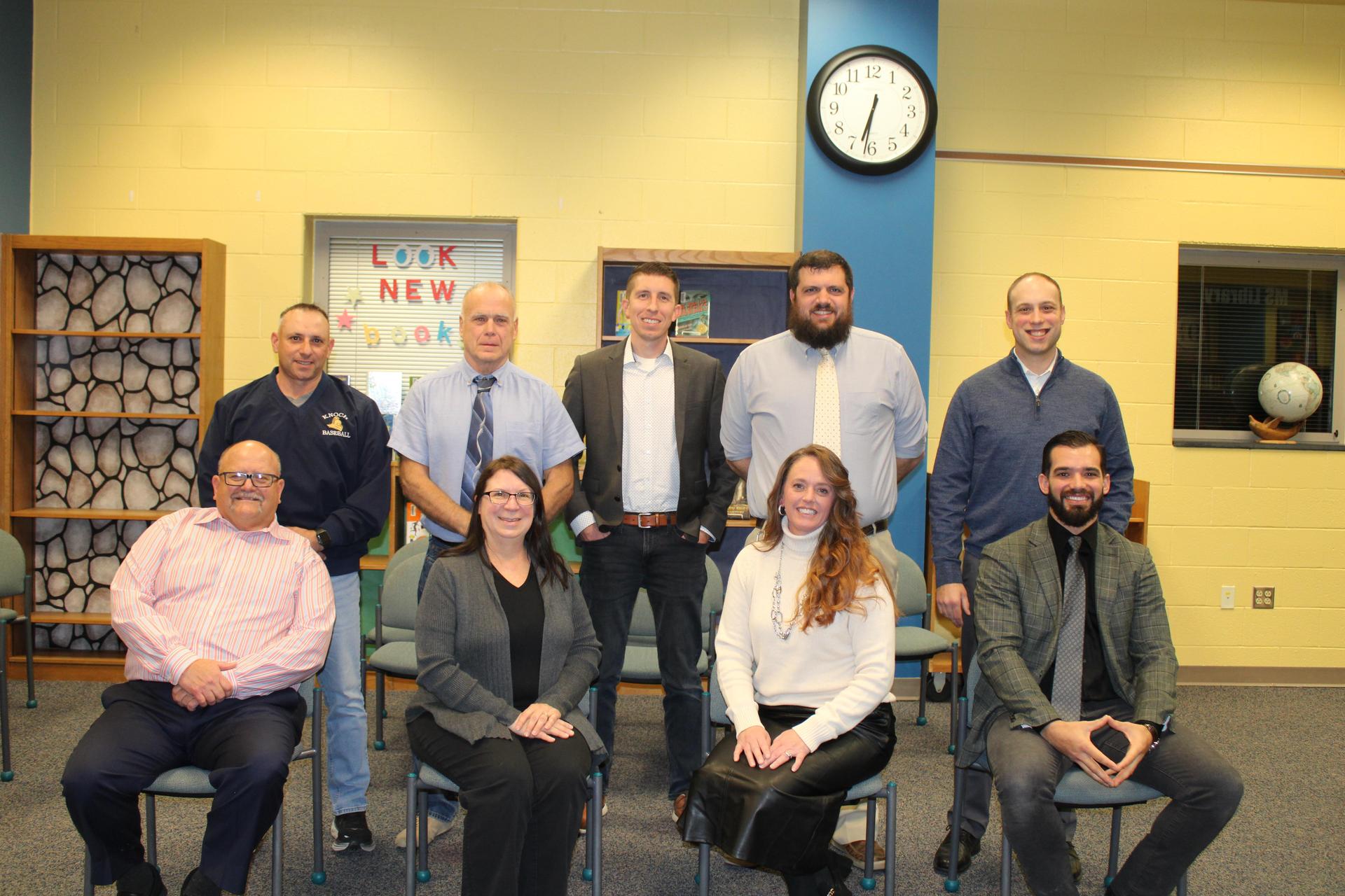 group photo of school board members