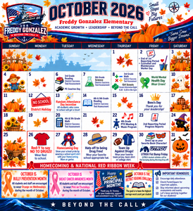 October 2026 Calendar of Events