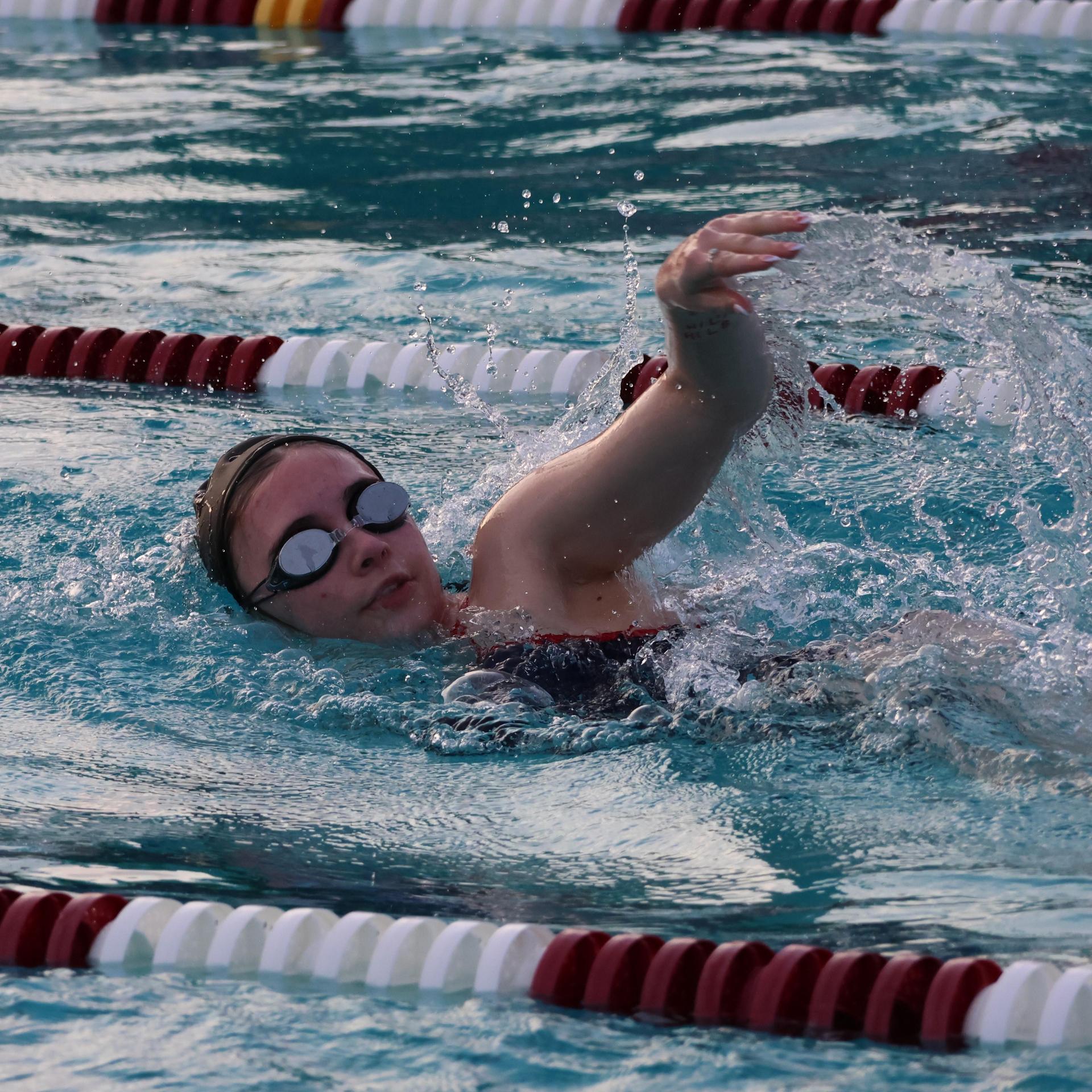Trinity Bawdon swimming
