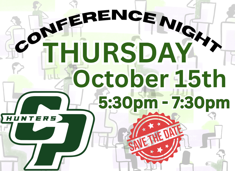 Parent Conference Night October 15th at 5:30pm