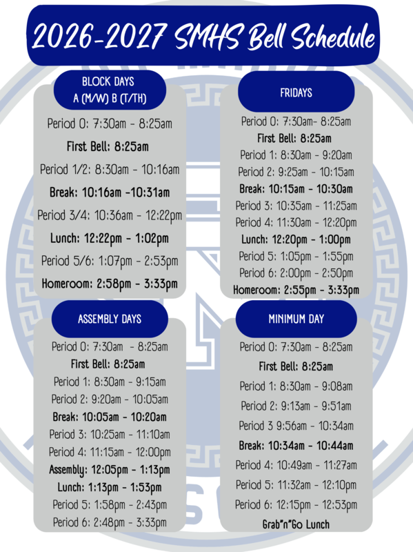 2026-2027 SMHS Bell Schedule Featured Photo