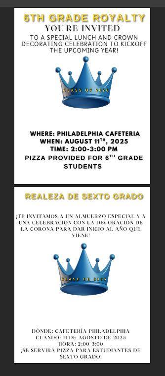 6th grade crown event