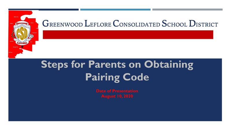 GLCSD Steps for Parents on Obtaining Pairing Code Featured Photo